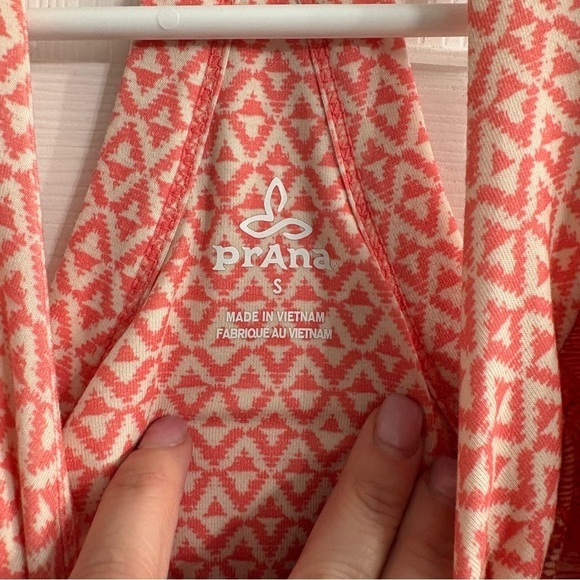 PrAna | Casual Outdoor Athleisure Knit T Back Sundress Orange Tribal | SZ S - Picture 3 of 7